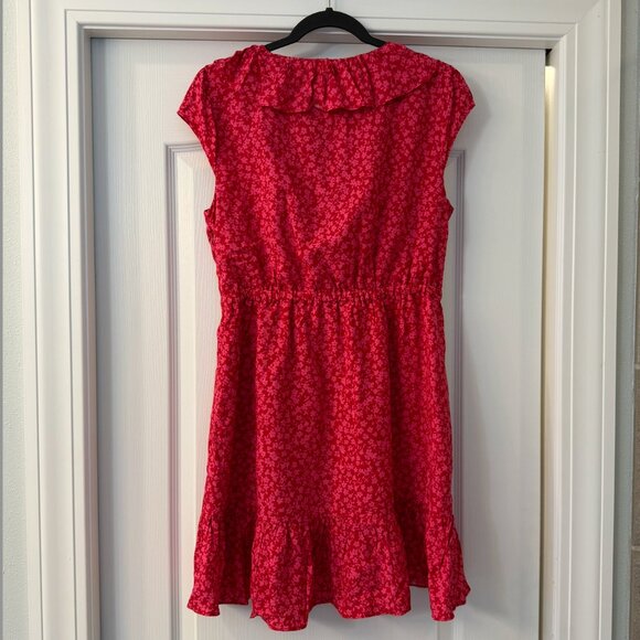 NWT J. Crew V-Neck Ruffle Dress (size 8, runs bigger) - Picture 3 of 5